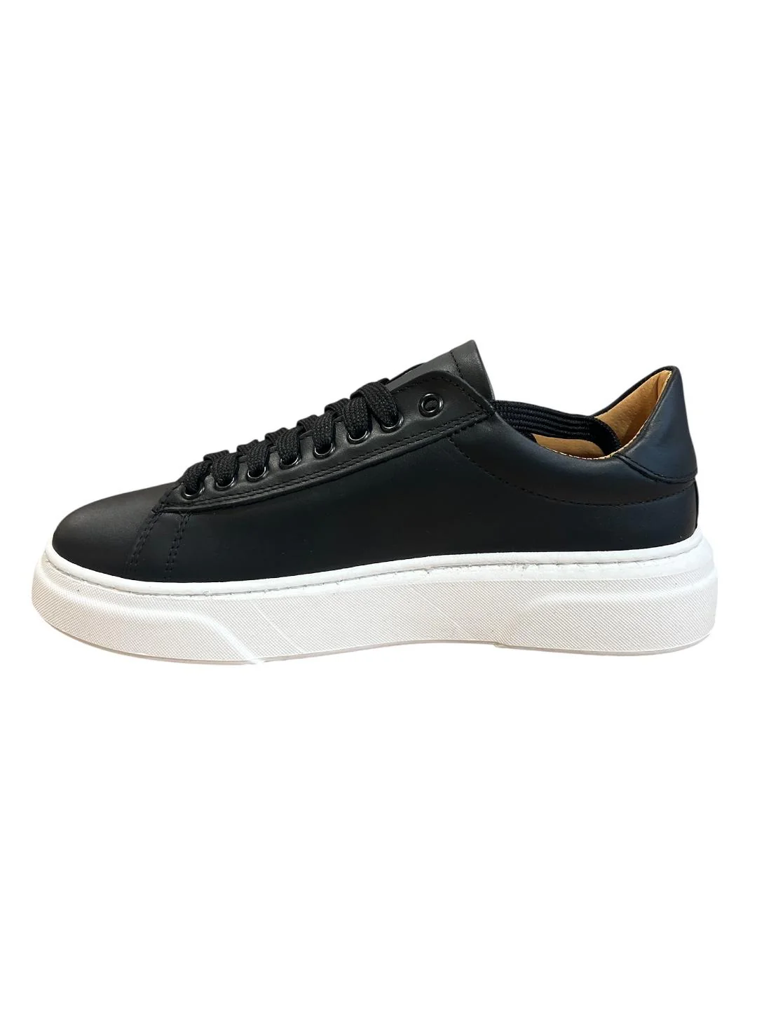 Sneakers vera pelle nera V_SNKNERO - immagine 3