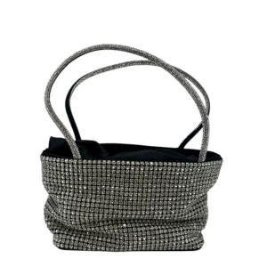 Mini bag in strass con manico morbido - 27250