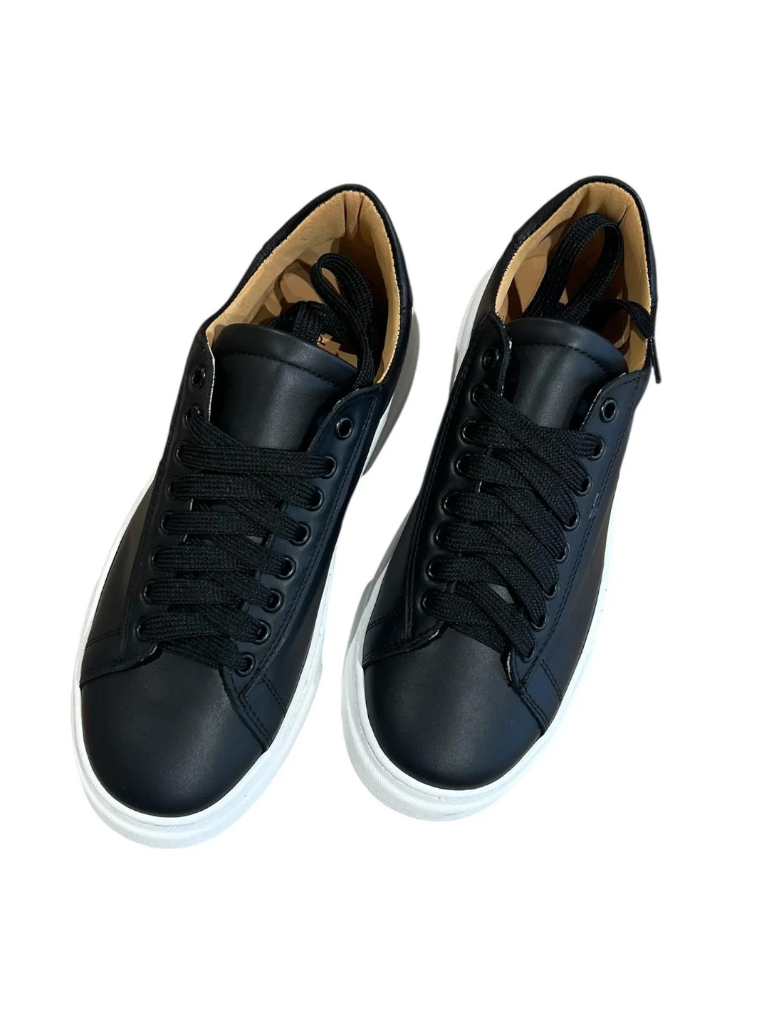 Sneakers vera pelle nera V_SNKNERO - immagine 4