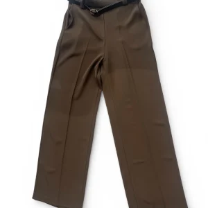 Pantalone a palazzo con cintura moro V_T22MORO