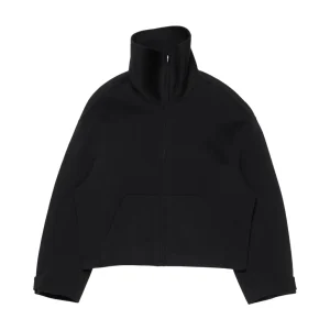 ACNE STUDIOS GIACCA COLLO ALTO LANA CASHMERE NERA