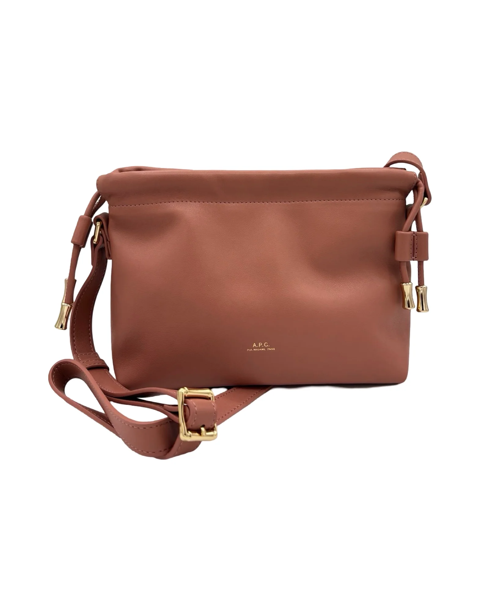 A.P.C. BORSA NINON MINI PELLE ROSA ANTICO - immagine 2