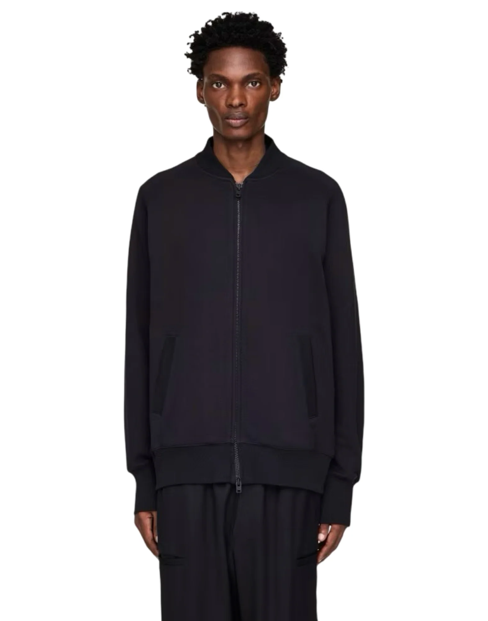 Y-3 FELPA ZIP TRACK NERA - immagine 4