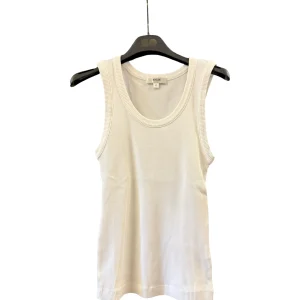 AGOLDE Top Poppy Tank Cot Organico Bianco