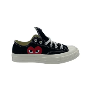 CDG PLAY Converse Bassa Nera