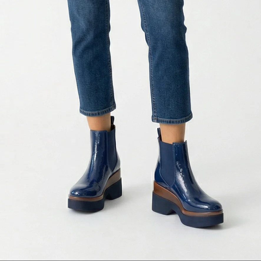 Beatles Polly 5 vernice Blu - immagine 3