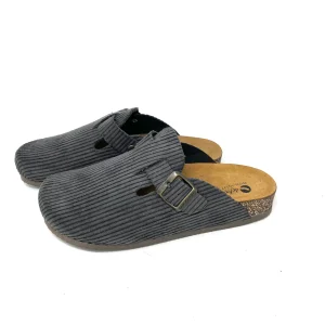 Pantofola uomo Bolzano velluto antracite - M012BXA