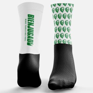 Calzini Padel White - Kelly Green