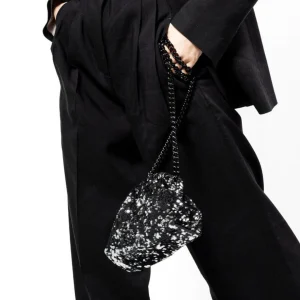 MARIA LA ROSA - Borsa a tracolla  - Mini Game Paillettes - Black