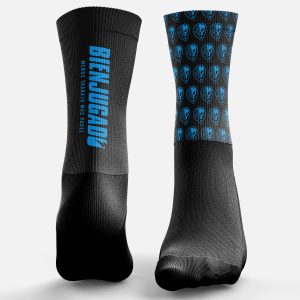 Calzini Padel Black - Acqua Blue