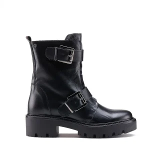 Bikers con fibbie fondo chunky neri -GIUL2N