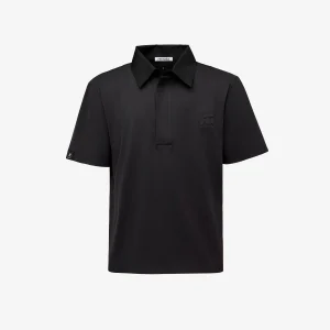 Polo Over in Cotton Jersey Black