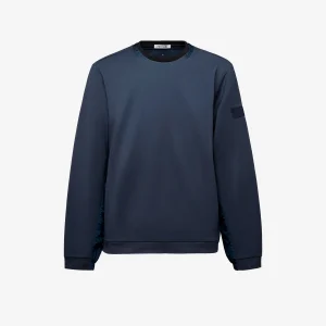 Crew neck sweatshirt with nylon details