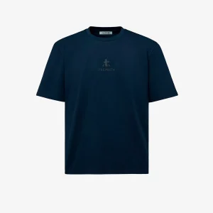 Cotton T-shirt with bonded details