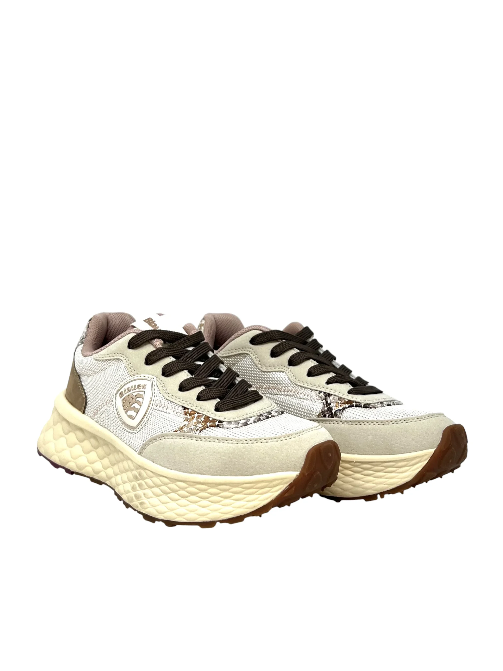 Sneaker cream/brown tessuto - LYNBRO - immagine 4